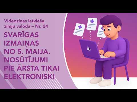 Videoziņas Nr. 24 “Svarīgas izmaiņas no 5. maija. Nosūtījumi pie ārsta tikai elektroniski”