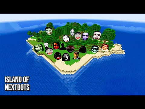 SURVIVAL ISLAND WITH 100 NEXTBOTS in Minecraft - Gameplay - Coffin Meme