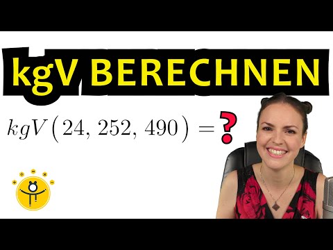 kgV berechnen mehrere Zahlen – Kleinstes gemeinsames Vielfaches bestimmen von 3 Zahlen