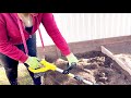 Using Electric Tiller In Garden Bed For Beginners Routine Vlog Sexy Gardening