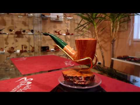 Pipa in radica bent fatta a mano - www.paronellipipe.it