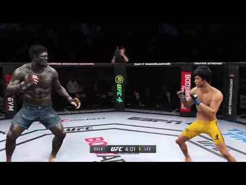 Bruce Lee vs. Incredible Hulk - EA Sports UFC  Fight