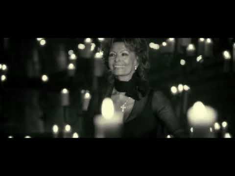 Trailer montage: chorus in flared light, Guido isolated on a cube of shadow