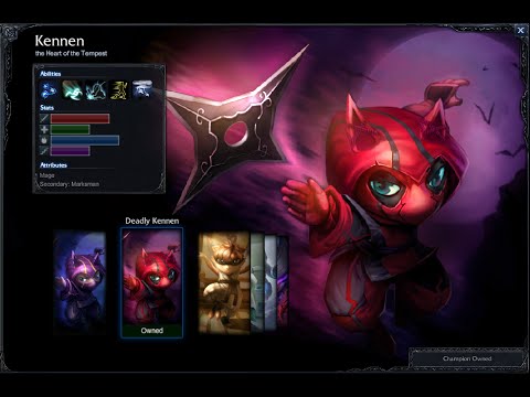 Deadly Kennen Skin Spotlight Gameplay 1080p HD