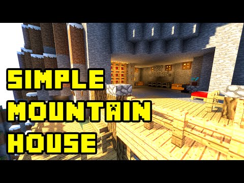 Minecraft Mountain Cave House Tutorial (How to Build)