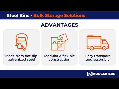 Silo en acier galvanisé ou inoxydable - stockage intérieur ou extérieur