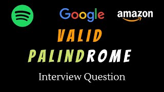 Download the video "Valid Palindrome - LeetCode 125 - Coding Interview Questions"