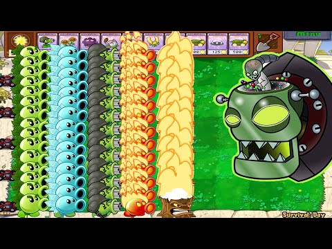 Plants vs Zombies Hack - All Pea PvZ vs Gargantuar vs Dz.Zomboss
