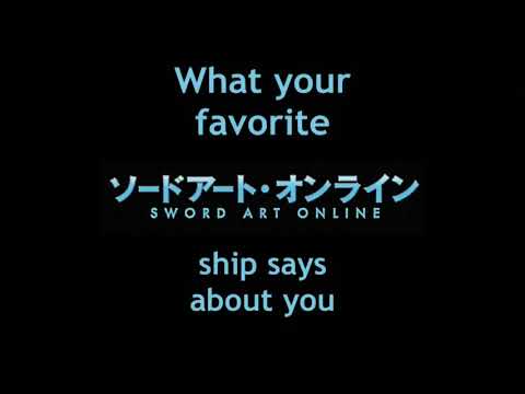 What your favorite Sword Art Online ship says about you