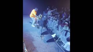 Afro Man Falls at Concert! Was it because he got high? #afroman #weed #shorts #hiphop #westcoast