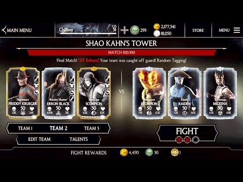 SHAO KAHN TOWER Ending -Last Stages #97-100 Gameplay -mortal Kombat x - update 1.11- iOS mobile mkx Video