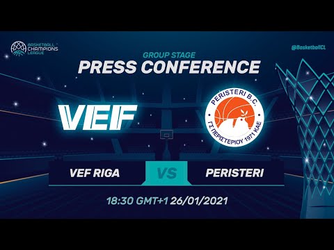 VEF Riga v Peristeri - Press Conference | Basketball Champions League 2020/21