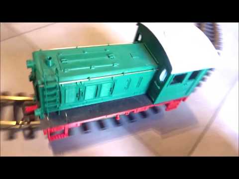 LGB Schienen mit selbst gedruckter Lok