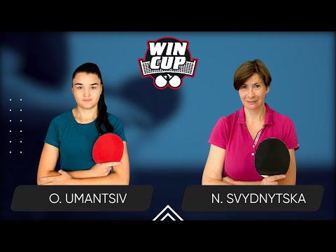 17:45 Olha Umantsiv - Nataliia Svydnytska West 4 WIN CUP 07.09.2024 | Table Tennis WINCUP