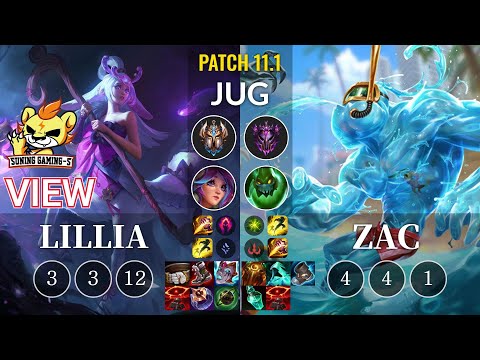 SG-S View Lillia vs Zac Jungle - KR Patch 11.1