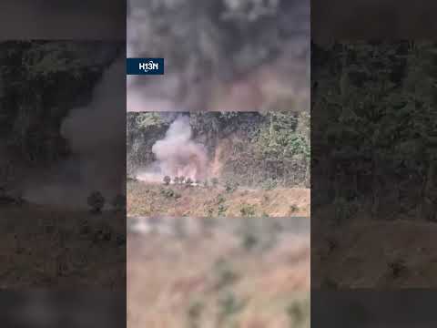 Ya están dejando explosivos en medio de la carretera en Andes; un perrito los habría detectado