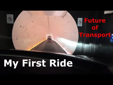 The Future: My first ride on the Las Vegas Loop Boring Company Elon Musk Tunnels from Resorts World