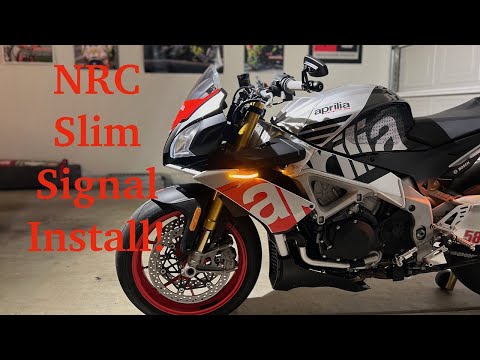 NRC Slim LED Turn Signal Detailed Install on my Aprilia Tuono V4 1100 Factory - How-To and Review