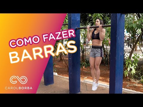 Treino de barra fixa para iniciantes - Carol Borba