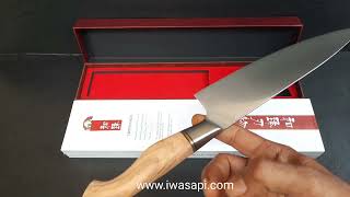 Pisau Chef Profesional Pisau Daging Baja SANDVIK 14C28N Super Tajam