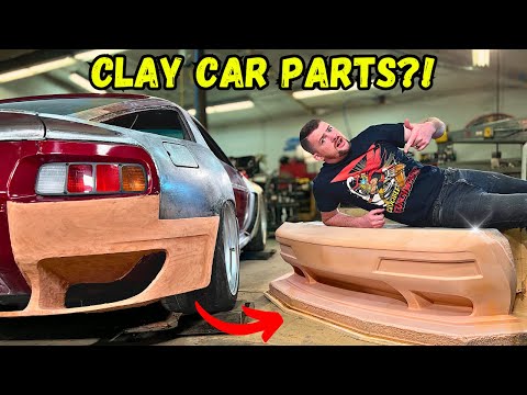 Using Clay to Make Car Parts! Custom Bumper Design - 928 Ep. 28