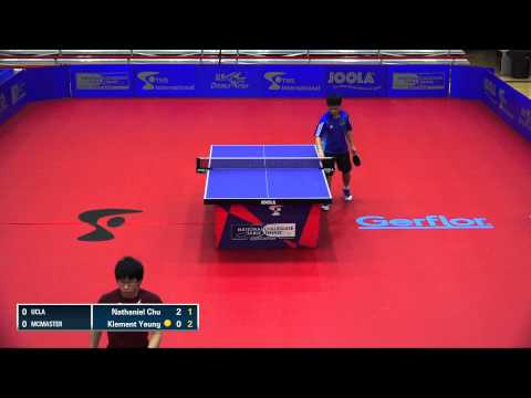 2016 NCTTA Nationals Coed Teams RR - Nathanial Chu (UCLA) vs Klement Yeung (McMaster)