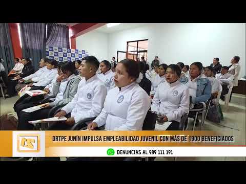Jóvenes fortalecen su empleabilidad en Junín