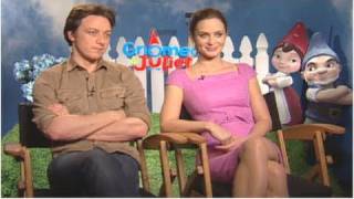 Emily Blunt &amp; James McAvoy Talk Meeting Elton John &amp; Silly Gnome Fears!