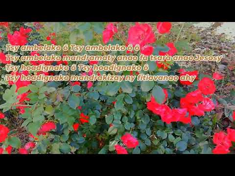 Tsy ambelako Jesosy - Tanora Masina Itaosy ( Karaoké )