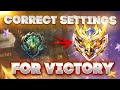 CORRECT SETTINGS ARE 90 OF THE VICTORY FULL TUTORIAL BY RENYAAA MOBILE LEGENDS