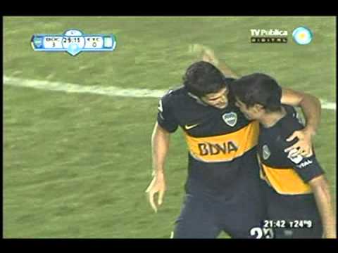 Gol de Blandi Boca 3 Excursionistas 0