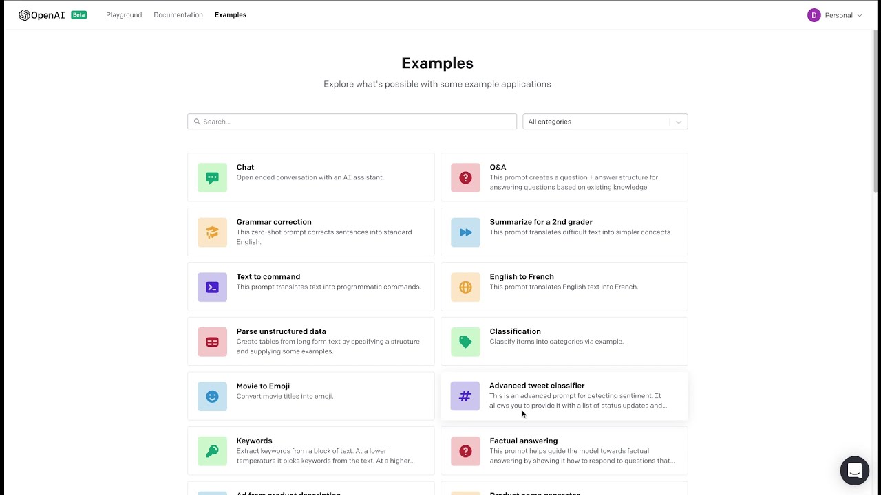 OpenAI GPT3 API Example: Q&A