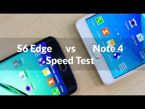 Samsung Galaxy S6 Edge vs Galaxy Note 4 Speed Test!