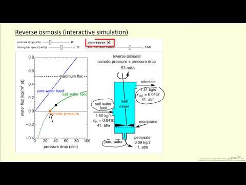 Reverse Osmosis Interactive Simulation
