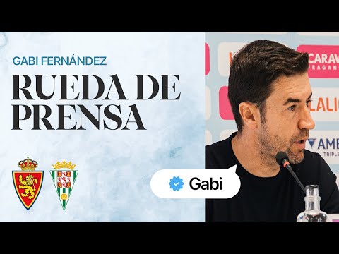 RUEDA DE PRENSA | Gabi, tras el Real Zaragoza-Córdoba