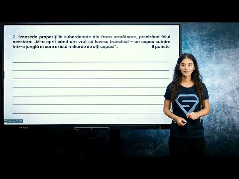 Analiza frazei și determinarea propozițiilor subordonate - Evaluarea Națională - Clasa a VIII-a