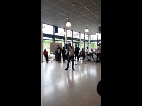 Amazing beatbox act by F1RSTMAN on Dutch school.