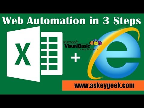 IE Automation using VBA (3 Steps Web Automation)