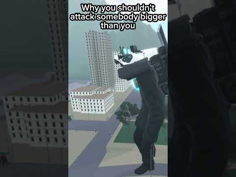 Why you shouldn’t attack someone bigger💀| BATHTUB UNIVERSE #roblox #skibiditoilet #memes #fyp