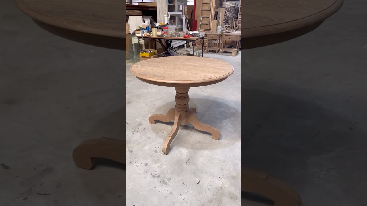 Vintage Solid Wood Round Table | American Retro Style | Custom Sizes Available! #table #roundtable