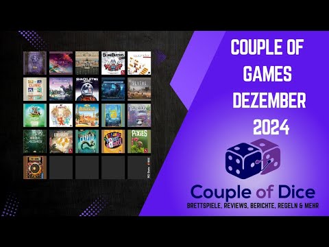 Couple of Games - Dezember 2024 - Brettspiel Monatsrückblick