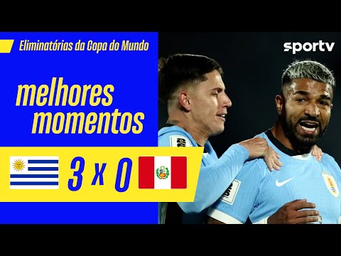 Gols e lances de Uruguai x Peru