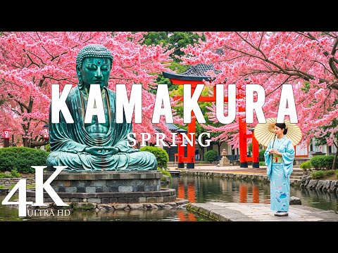 Spring Kamakura 4K, Japan 🌸 – Wandering Through Hasedera Temple & the Great Buddha Under Sakura