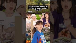 POV: It’s the #90s &amp; there’s an *NSYNC vs Backstreet Boys face-off. #90skids #millennials #nostalgia