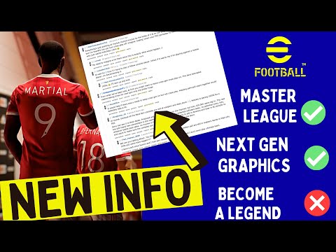 efootball News: Master League, BAL, Edit Mode, REVEALED by Konami Employee? efootball PES 2022