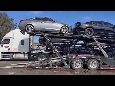 Cottrell 8 car trailer loading