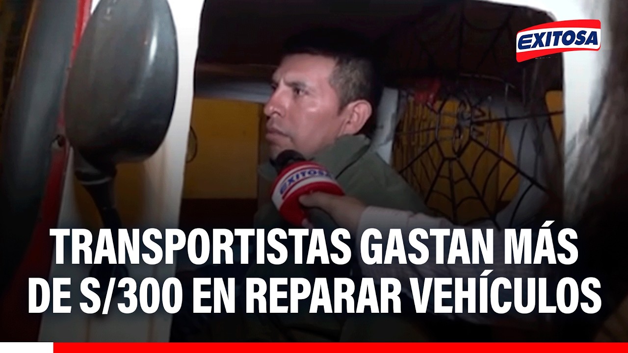 🔴🔵 SJL: transportistas gastan más de S/300 en reparar vehículos por huecos en avenida Próceres