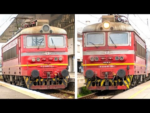 BDŽ Class 43, 44 & 45 “Plecháč” | Škoda 68E Electric Locomotives in Bulgaria 🇧🇬 (2025)