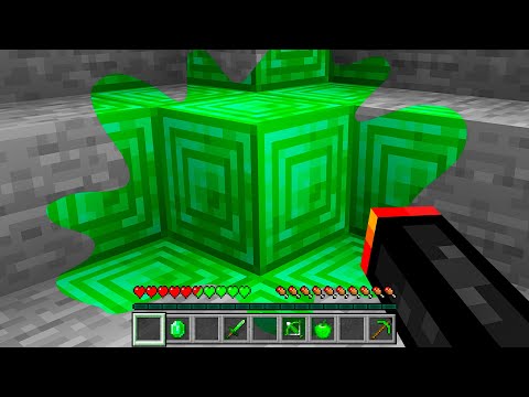 Minecraft but Everything I Touch Turns to Emerald
