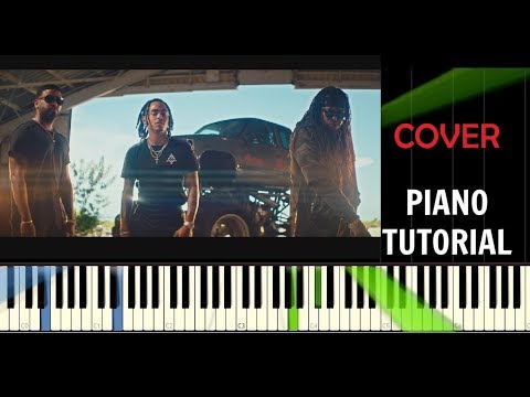 Ozuna - Egoísta ft. Zion & Lennox - Piano Tutorial / Cover - Synthesia ( How To Play)